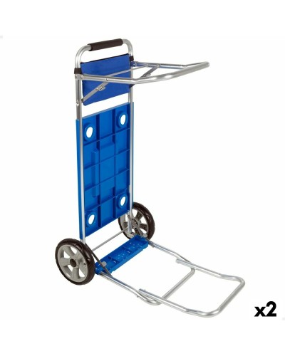Mehrzweck-Strandwagen Aktive Aluminium Polypropylen 50 x 105 x 78 cm (2 Stück)
