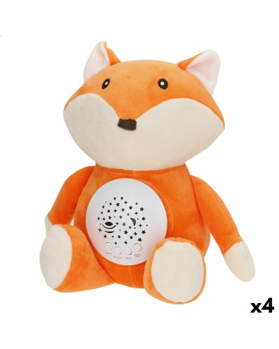 Plush Toy Projector Colorbaby Plush Plastic 25 x 27 x 13 cm (4 Units)