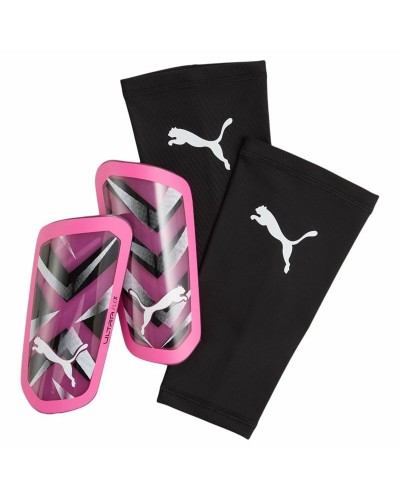 Puma ULTRA Flex Sleeve Poison - Parastinchi Calcio Rosa/Nero - Protezione Leggera
