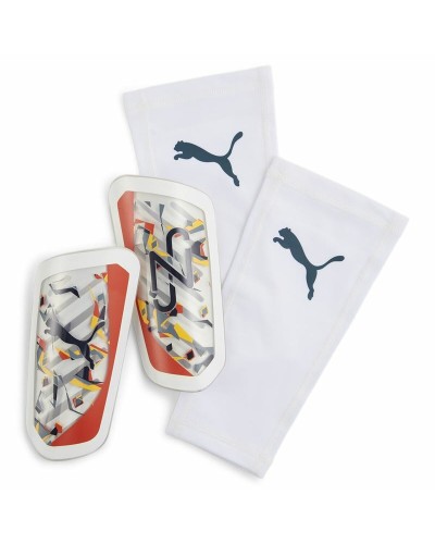 Puma Neymar Ultra Flex White - Lightweight & Flexible Football Shin Guards
