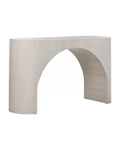 Consola ESPRIT Blanca de 136 cm, Estilo Moderno, Perfecta para Entradas y Pasillos.
