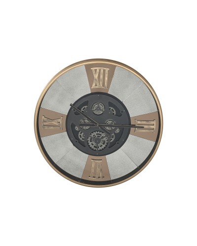 Reloj de Pared ESPRIT Vintage Negro Dorado: Metal y Cristal, 80 x 9,5 x 80 cm
