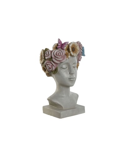 Vaso ESPRIT Fibra Magnesio Grigio Multicolore | Decorazione da Interni | 32 x 28 x 53 cm