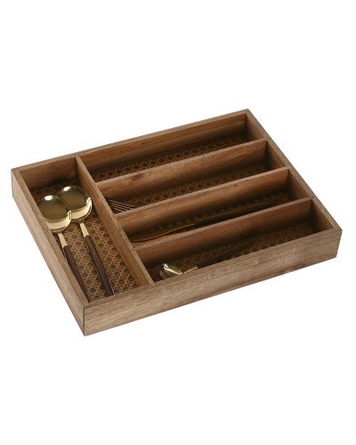 Range-couverts ESPRIT Acacia Naturel, 34,5 x 25,5 x 5 cm
