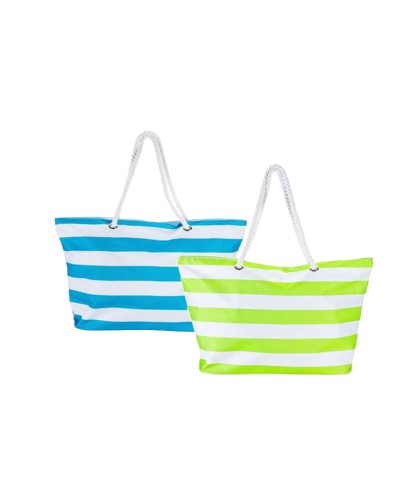 Strandväska Bismark Blå Vit Oxford 59 x 19 x 40 cm