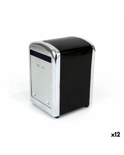 Lautasliinateline Quttin Musta 10,6 x 9,6 x 13,9 cm Hotelliala (12 osaa)