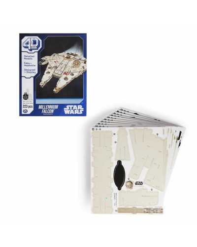 Konstruktionsspiel Star Wars Millennium Falcon 223 piezas 43 x 31,4 x 22,4 cm Grau Bunt