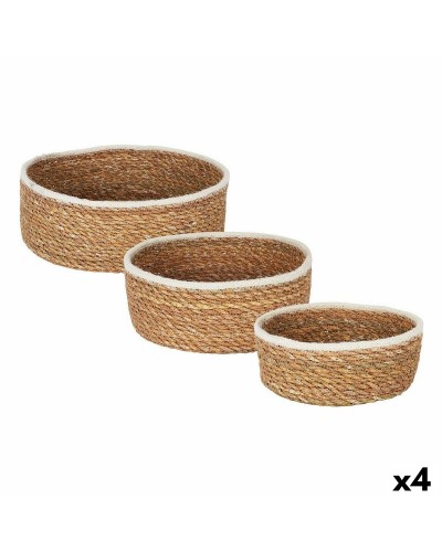 Privilege Wicker Baskets, Set of 3 Pieces of 17 cm, Eco-Friendly and Durable
