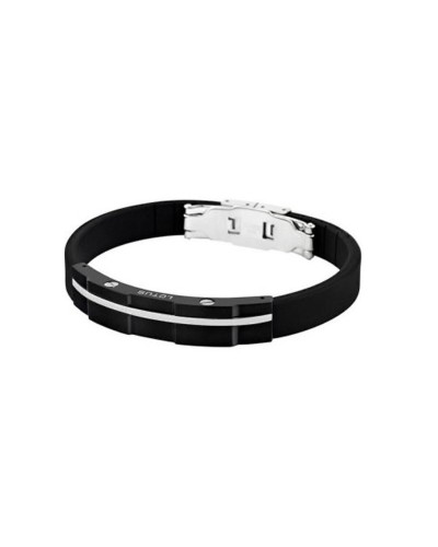 Bracelet Homme Lotus LS1316-2/2 Acier Noir Maille Milanaise Élégant
