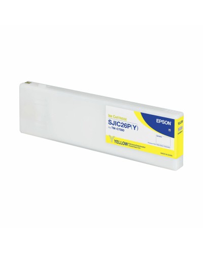 Epson SJIC26PY Cartucho de Tinta Amarillo Original - Impresora de Etiquetas ColorWorks
