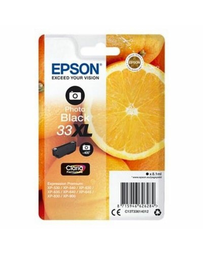 Alkunperäinen mustepatruuna Epson C13T33614012 Musta