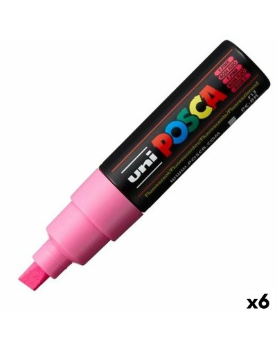 huopakärkiset kynät POSCA PC-8K Pinkki 6 osaa