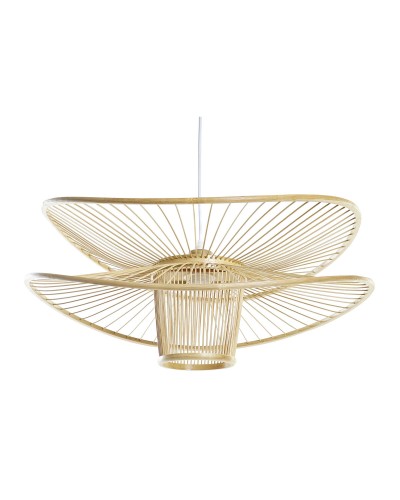 Plafondlamp DKD Home Decor Bruin Bamboe 50 W 60 x 60 x 28 cm