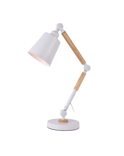 Flexo/Lampe de bureau EDM 32117 Blanc Métal 60 W E27 Ø 18 x 53 cm