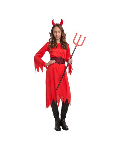 Costume per Bambini My Other Me Diavolo Donna 5-6 Anni