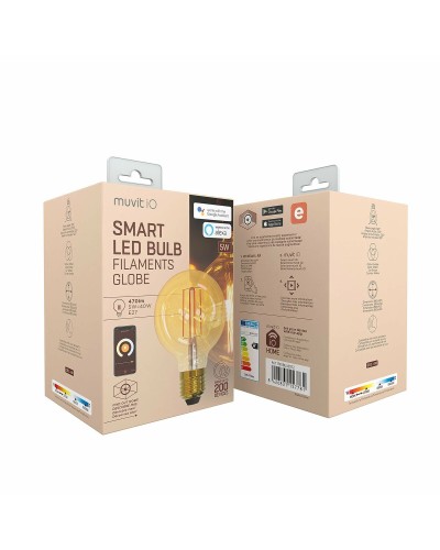 Älykäs Polttimo Muvit iO 5 W E27 1800 K 2700 K 480 Lm Wi-Fi