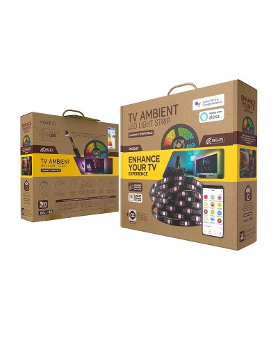 LED trakovi Muvit iO Svart 30 cm 3 m