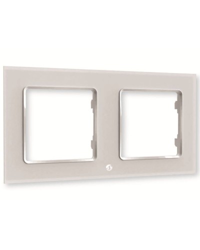 Placca per Interruttore della Luce Shelly WF2_WHITE Bianco Plastica Montaggio a parete