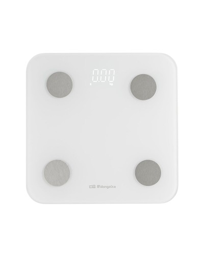 Digital Bathroom Scales Orbegozo PB3005 Black Tempered Glass 180 kg