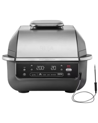 Barbacoa Portátil NINJA AG351EU 5EN1 Metal Acero Inoxidable