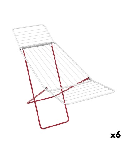 Pyykkinaru Confortime Lotus Valkoinen Punainen Metalli 180 x 55 x 109 cm (6 osaa)