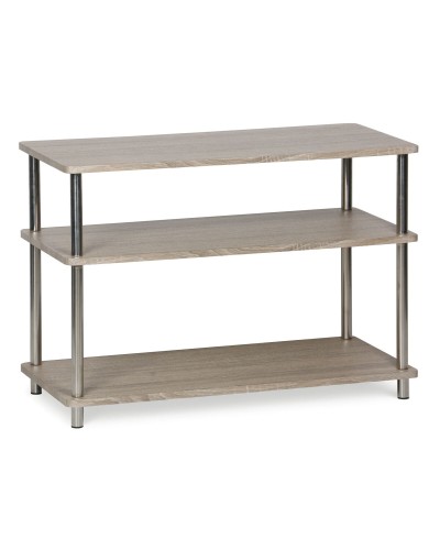 Hyllyt MobleKit Ruskea Hopeinen Puu Teräs 80 x 38,5 x 56 cm