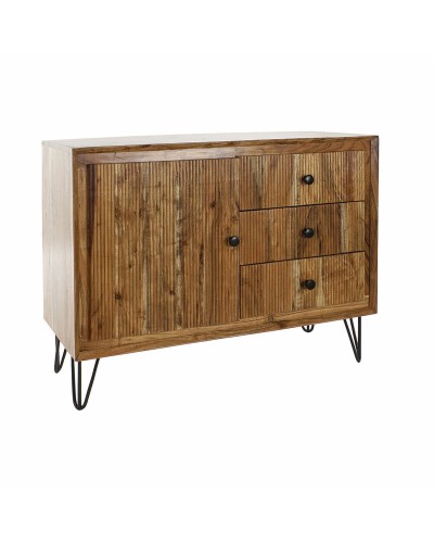 Buffet DKD Home Decor Marron Noir Marron Clair Acacia 100 x 40 x 77 cm