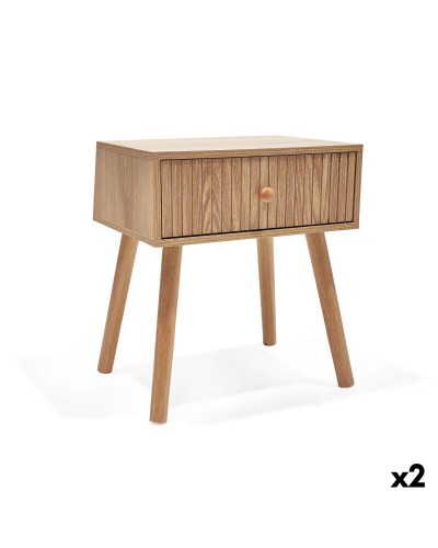 Nightstand MobleKit Brown 40 x 30 x 45 cm (2 Units)