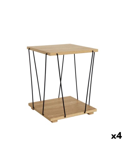 Sidobord MobleKit Brun Svart 31,8 x 31,8 x 38,5 cm (4 antal)