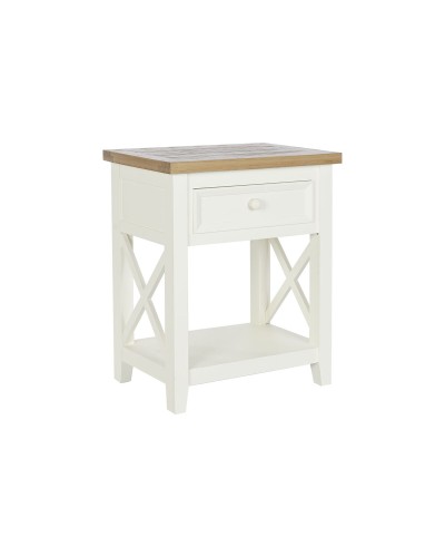 Nachtkastje DKD Home Decor Beige Natuurlijk Paulownia hout 49,5 x 35 x 61 cm