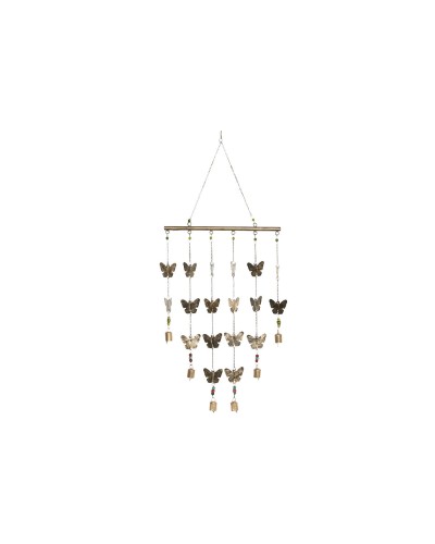 Prydnadsfigur Home ESPRIT Gyllene Fjärilar Shabby Chic 37 X 2 X 88 CM