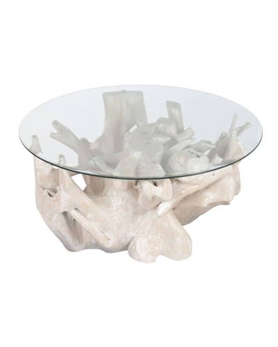 Centre Table Home ESPRIT White 90 x 90 x 47 cm