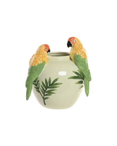 Vase Home ESPRIT Green Ceramic Tropical 21 X 16 X 37 CM