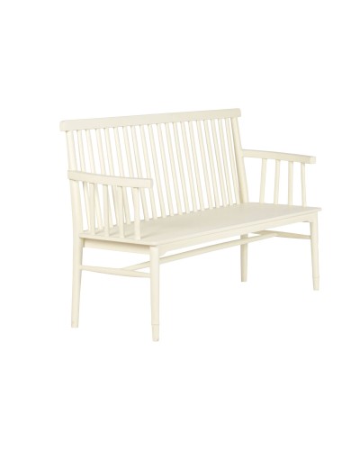 Bänk Home ESPRIT Kräm Mangoträ Trä MDF 150 X 50 X 98 CM