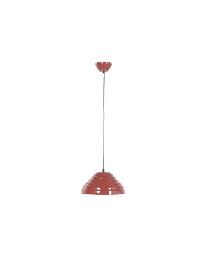 Lampadario Home ESPRIT Rosso Metallo Ferro 50 W 35 x 35 x 17 cm