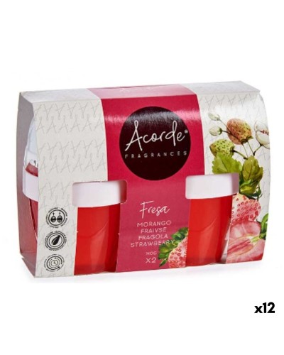 Set de Ambientadores Acorde Fresa 2 Piezas (12 Unidades)