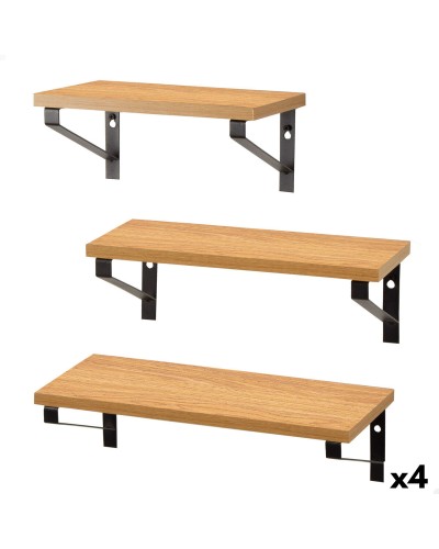Shelves Max Home Iron MDF Wood 42 X 12 X 16 CM (4 Units)