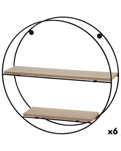 Bokhylla Max Home Järn Trä MDF 40 x 40 x 10 cm (6 antal)