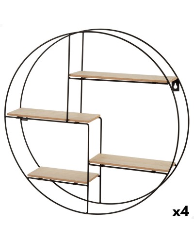 Hyllyt Max Home Rauta Puu MDF 50 x 50 x 10 cm (4 osaa)