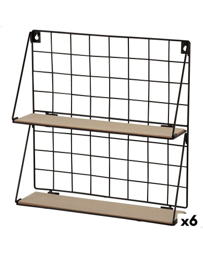 Estantería Max Home Hierro Madera MDF 40 X 41 X 11 CM (6 Unidades)