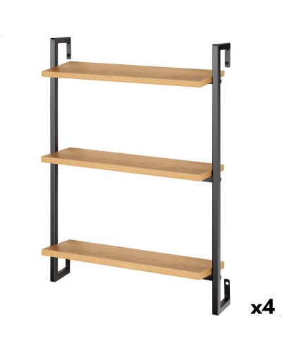 Estantería Max Home Hierro Madera MDF 40 X 55 X 12 cm (4 Unidades)