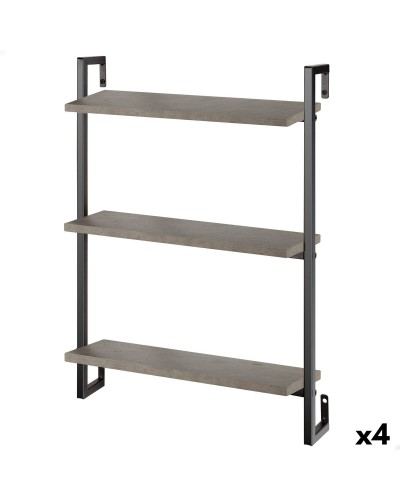 Scaffale Max Home Ferro Legno MDF 40 X 55 X 12 cm (4 Unità)