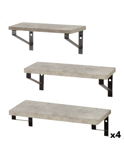 Shelves Max Home Iron MDF Wood 42 X 12 X 16 CM (4 Units)