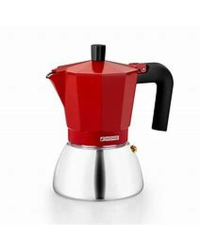 Italiaanse Koffiepot BRA INOX RED 9T Rood 470 ml