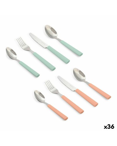 Cutlery Set Plastic Stainless steel 4 Pieces (36 Units) (4 pcs)