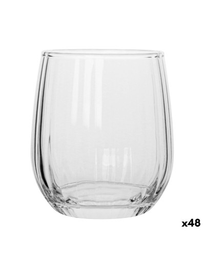 Glas La Mediterránea Nalon optic Transparant Glas 360 ml (48 Stuks)