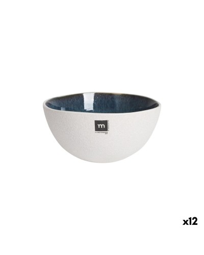 Schale La Mediterránea Savina Blau Weiß aus Keramik 730 ml (12 Stück)