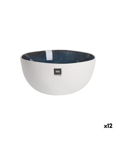 Ciotola La Mediterránea Savina Azzurro Bianco Ceramica 1,2 L (12 Unità)