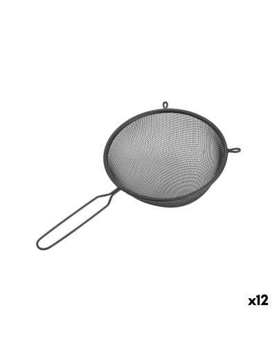 Colino Quttin Nero Metallo Ø 16 cm (12 Unità)