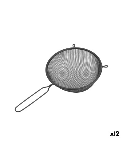 Colino Quttin Nero Metallo Ø 20 cm (12 Unità)